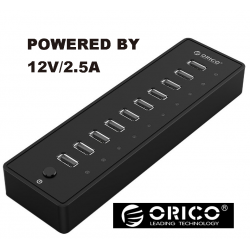 Orico P10-U2-V1 Hub 10in1 οικονομικό αξιόπιστο με τροφοδοτικό